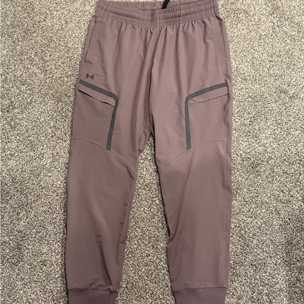 Under Armour Men's Mauve/Purple Track Joggers
